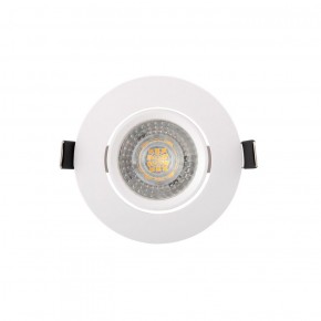 DK3020-WH Встраиваемый светильник, IP 20, 10 Вт, GU5.3, LED, белый, пластик в Коротчаево - korotchaevo.ok-mebel.com | фото 1
