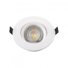 DK3020-WH Встраиваемый светильник, IP 20, 10 Вт, GU5.3, LED, белый, пластик в Коротчаево - korotchaevo.ok-mebel.com | фото 2