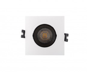 DK3021-WB Встраиваемый светильник, IP 20, 10 Вт, GU5.3, LED, белый/черный, пластик в Коротчаево - korotchaevo.ok-mebel.com | фото 1
