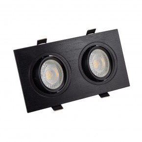 DK3022-BK Встраиваемый светильник, IP 20, 10 Вт, GU5.3, LED, черный, пластик в Коротчаево - korotchaevo.ok-mebel.com | фото