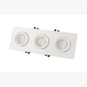 DK3023-WH Встраиваемый светильник, IP 20, 10 Вт, GU5.3, LED, белый, пластик в Коротчаево - korotchaevo.ok-mebel.com | фото 3