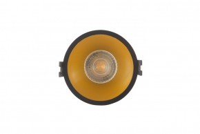 DK3026-BG Встраиваемый светильник, IP 20, 10 Вт, GU5.3, LED, черный/золотой, пластик в Коротчаево - korotchaevo.ok-mebel.com | фото 1
