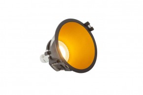 DK3026-BG Встраиваемый светильник, IP 20, 10 Вт, GU5.3, LED, черный/золотой, пластик в Коротчаево - korotchaevo.ok-mebel.com | фото 3