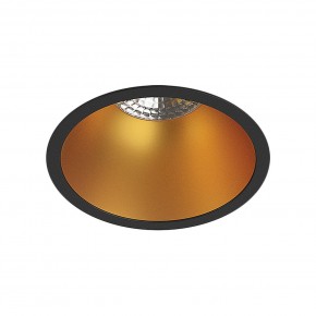 DK3026-BG Встраиваемый светильник, IP 20, 10 Вт, GU5.3, LED, черный/золотой, пластик в Коротчаево - korotchaevo.ok-mebel.com | фото