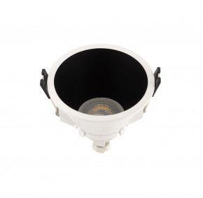 DK3026-WB Встраиваемый светильник, IP 20, 10 Вт, GU5.3, LED, белый/черный, пластик в Коротчаево - korotchaevo.ok-mebel.com | фото 2