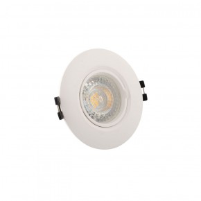 DK3028-WH Встраиваемый светильник, IP 20, 10 Вт, GU5.3, LED, белый, пластик в Коротчаево - korotchaevo.ok-mebel.com | фото 2