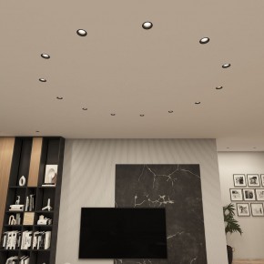 DK3055-BK Встраиваемый светильник, IP 20, 10 Вт, GU5.3, LED, черный, пластик в Коротчаево - korotchaevo.ok-mebel.com | фото 3