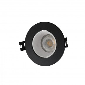 DK3061-BK+WH Встраиваемый светильник, IP 20, 10 Вт, GU5.3, LED, черный/белый, пластик в Коротчаево - korotchaevo.ok-mebel.com | фото