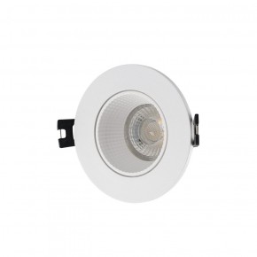 DK3061-WH Встраиваемый светильник, IP 20, 10 Вт, GU5.3, LED, белый/белый, пластик в Коротчаево - korotchaevo.ok-mebel.com | фото
