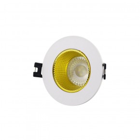 DK3061-WH+YE Встраиваемый светильник, IP 20, 10 Вт, GU5.3, LED, белый/желтый, пластик в Коротчаево - korotchaevo.ok-mebel.com | фото