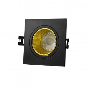DK3071-BK+YE Встраиваемый светильник, IP 20, 10 Вт, GU5.3, LED, черный/желтый, пластик в Коротчаево - korotchaevo.ok-mebel.com | фото