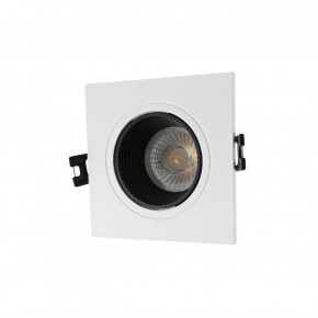 DK3071-WH+BK Встраиваемый светильник, IP 20, 10 Вт, GU5.3, LED, белый/черный, пластик в Коротчаево - korotchaevo.ok-mebel.com | фото 1