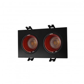 DK3072-BK+RD Встраиваемый светильник, IP 20, 10 Вт, GU5.3, LED, черный/красный, пластик в Коротчаево - korotchaevo.ok-mebel.com | фото