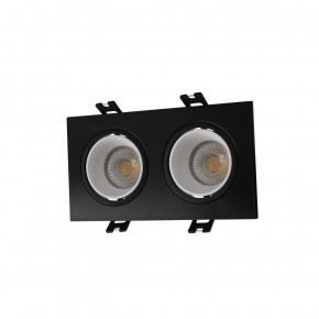 DK3072-BK+WH Встраиваемый светильник, IP 20, 10 Вт, GU5.3, LED, черный/белый, пластик в Коротчаево - korotchaevo.ok-mebel.com | фото