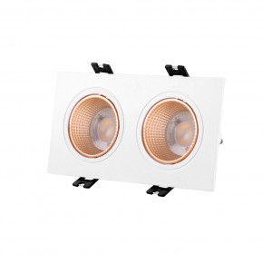 DK3072-WBR Встраиваемый светильник, IP 20, 10 Вт, GU5.3, LED, белый/бронзовый, пластик в Коротчаево - korotchaevo.ok-mebel.com | фото