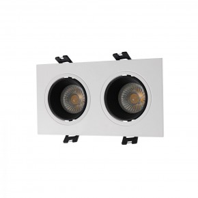 DK3072-WH+BK Встраиваемый светильник, IP 20, 10 Вт, GU5.3, LED, белый/черный, пластик в Коротчаево - korotchaevo.ok-mebel.com | фото