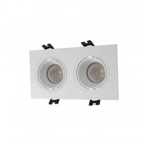 DK3072-WH Встраиваемый светильник, IP 20, 10 Вт, GU5.3, LED, белый/белый, пластик в Коротчаево - korotchaevo.ok-mebel.com | фото