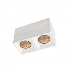 DK3085-WH+BR Светильник накладной IP 20, 10 Вт, GU5.3, LED, белый/бронзовый, пластик в Коротчаево - korotchaevo.ok-mebel.com | фото