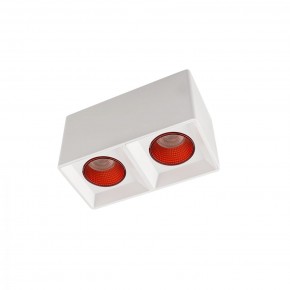 DK3085-WH+RD Светильник накладной IP 20, 10 Вт, GU5.3, LED, белый/красный, пластик в Коротчаево - korotchaevo.ok-mebel.com | фото