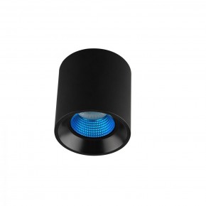 DK3090-BK+CY Светильник накладной IP 20, 10 Вт, GU5.3, LED, черный/голубой, пластик в Коротчаево - korotchaevo.ok-mebel.com | фото