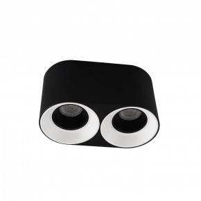 DK3096-BW+BK Светильник накладной IP 20, 10 Вт, GU5.3, LED, черно-белый/черный, пластик в Коротчаево - korotchaevo.ok-mebel.com | фото