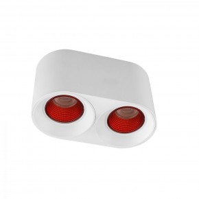 DK3096-WH+RD Светильник накладной IP 20, 10 Вт, GU5.3, LED, белый/красный, пластик в Коротчаево - korotchaevo.ok-mebel.com | фото