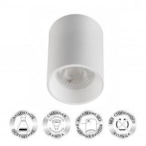 DK3110-WH Светильник накладной IP 20, 10 Вт, GU5.3, LED, белый, пластик в Коротчаево - korotchaevo.ok-mebel.com | фото
