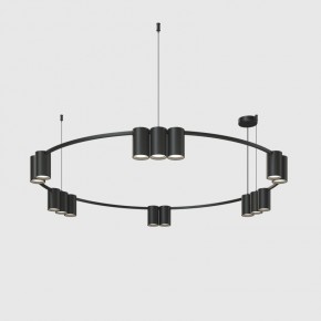 DK4067-BK Подвесной светильник ORBIT, IP20, 15xGU10 LED до 15 Вт, черный матовый, алюминий в Коротчаево - korotchaevo.ok-mebel.com | фото