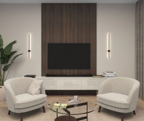 DK5012-BK Бра 800 мм, 3000К, IP20, 7 Вт, черный, алюминий в Коротчаево - korotchaevo.ok-mebel.com | фото 5