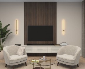 DK5012-SG Бра 800 мм, 3000К, IP20,7 Вт, матовое золото в Коротчаево - korotchaevo.ok-mebel.com | фото 5