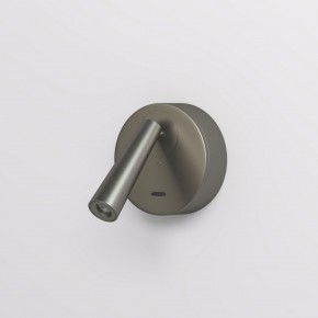 DK5072-DN Бра SHINE WALL со светодиодом, D104*H68, IP20, 3000К, 3W, RA?90, темный никель, алюминий в Коротчаево - korotchaevo.ok-mebel.com | фото 2