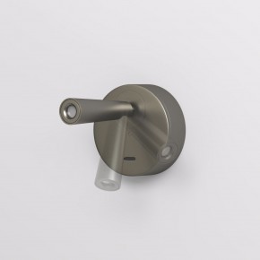 DK5072-DN Бра SHINE WALL со светодиодом, D104*H68, IP20, 3000К, 3W, RA?90, темный никель, алюминий в Коротчаево - korotchaevo.ok-mebel.com | фото 3