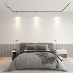 DK5072-SB Бра SHINE WALL со светодиодом, D104*H68, IP20, 3000К, 3W, RA?90, сатинированная латунь, алюминий в Коротчаево - korotchaevo.ok-mebel.com | фото 4