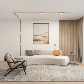 DK5072-SB Бра SHINE WALL со светодиодом, D104*H68, IP20, 3000К, 3W, RA?90, сатинированная латунь, алюминий в Коротчаево - korotchaevo.ok-mebel.com | фото 5