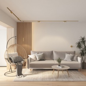 DK5072-SB Бра SHINE WALL со светодиодом, D104*H68, IP20, 3000К, 3W, RA?90, сатинированная латунь, алюминий в Коротчаево - korotchaevo.ok-mebel.com | фото 8