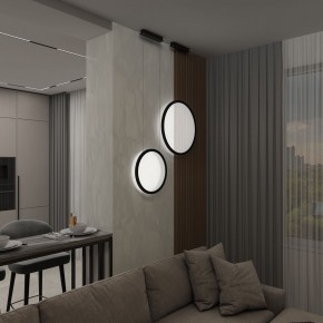 DK6604-BK Подвесной вертикальный светильник Veil со светодиодом H1500 d450 220V 36W 3000-6000K IP20 черный алюминий в Коротчаево - korotchaevo.ok-mebel.com | фото 9