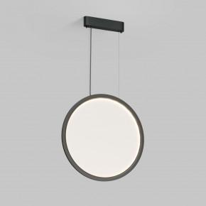 DK6606-BK Подвесной вертикальный светильник Veil со светодиодом H1700 d600 220V 48W 3000-6000K IP20 черный алюминий в Коротчаево - korotchaevo.ok-mebel.com | фото