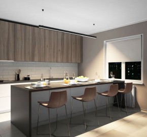 DK9204-BK Линейный светильник 52W 2000mm 4000K, черный в Коротчаево - korotchaevo.ok-mebel.com | фото 5