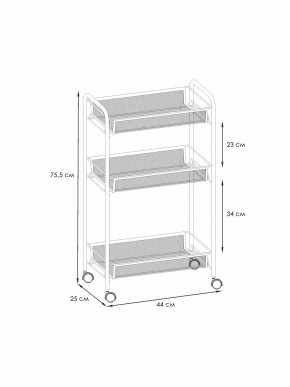 Э 322 С Этажерка "Ладья 2К" Серый в Коротчаево - korotchaevo.ok-mebel.com | фото 2