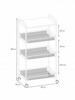 Э 357 С Этажерка "Ладья 34КС" Серый в Коротчаево - korotchaevo.ok-mebel.com | фото 2