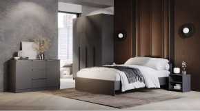 ЭЛЕГАНТ Спальный гарнитур (модульный) графит в Коротчаево - korotchaevo.ok-mebel.com | фото