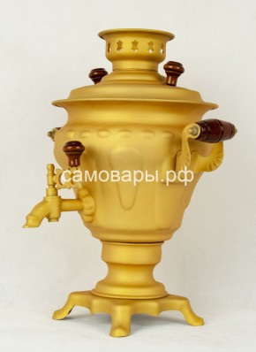 Электрический самовар "Русское золото" матовая груша на 2 литра (Ограниченная серия) в Коротчаево - korotchaevo.ok-mebel.com | фото