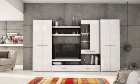 Фиеста №13 Комод глухой (Венге/Белый глянец) в Коротчаево - korotchaevo.ok-mebel.com | фото 2