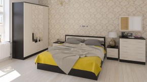 Фиеста Кровать 1800, цвет венге/дуб лоредо, ШхГхВ 183,5х203,5х80 см., сп.м. 1800х2000 мм., без матраса, основание есть в Коротчаево - korotchaevo.ok-mebel.com | фото 5