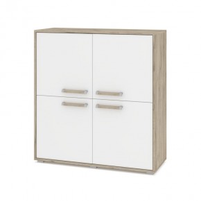 ФЛОРИДА Ф43 Комод (дуб серый/белый) в Коротчаево - korotchaevo.ok-mebel.com | фото