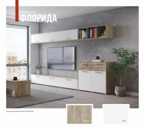 ФЛОРИДА Гостиная (модульная) дуб серый/белый в Коротчаево - korotchaevo.ok-mebel.com | фото