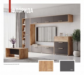 ФЛОРИДА Гостиная (модульная) дуб золотой/графит в Коротчаево - korotchaevo.ok-mebel.com | фото