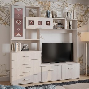 Гостиная Белла (модульная) ясень белый в Коротчаево - korotchaevo.ok-mebel.com | фото 15