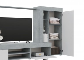 Гостиная Дельта (Бетон/Белый) в Коротчаево - korotchaevo.ok-mebel.com | фото 3