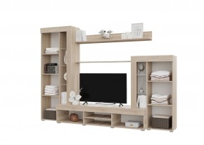 Гостиная Дельта (Сонома/Белый) в Коротчаево - korotchaevo.ok-mebel.com | фото 2